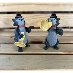 2 Vintage McDonalds Disney Aristocats Happy Meal Figures Scat cat 3” Cake topper